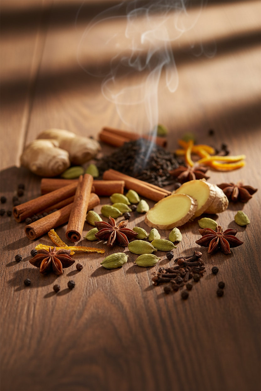 Puneta Coffee Co. Masala Chai loose leaf tea package on a white background